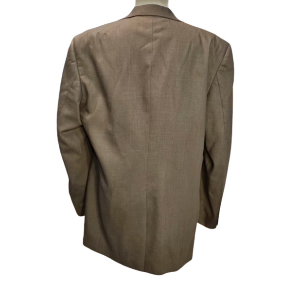 Burberrys Blazer Sport Coat Jacket Glen Check Wool Brown Black No Size Tag 42 - Picture 3 of 16